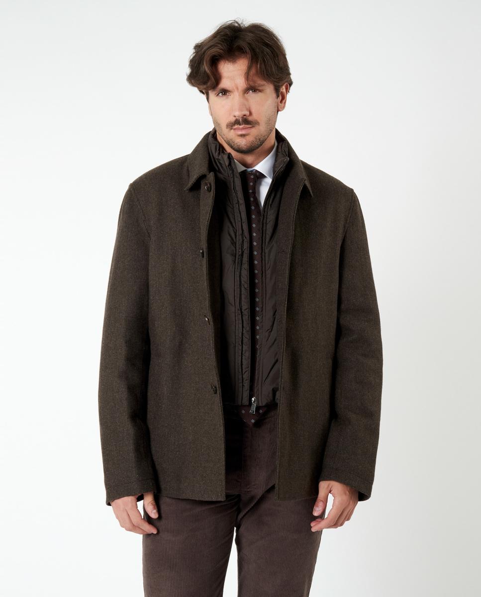 Imagen 1 de Chaquetón de hombre con chaleco Marrón