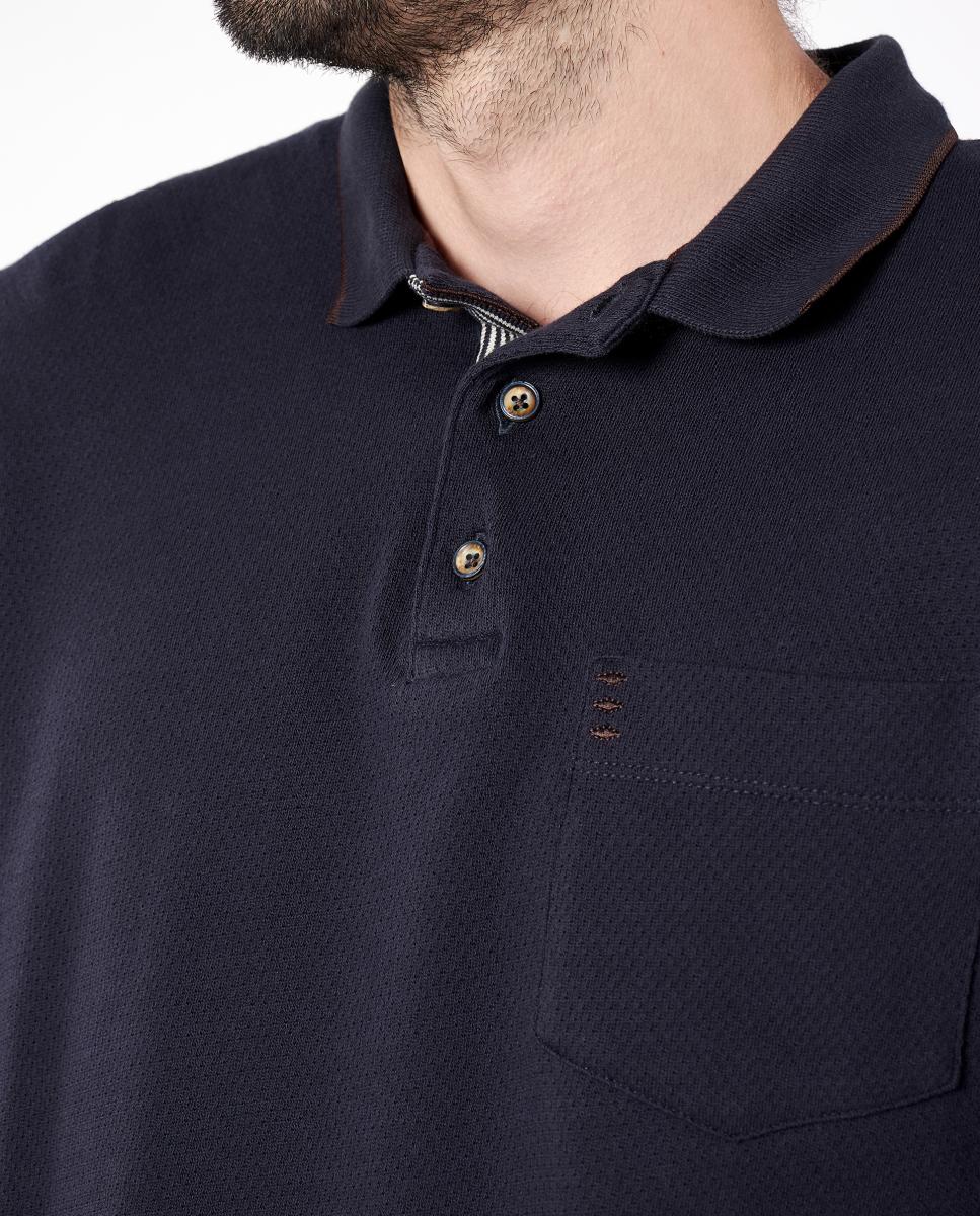 Polo de Jacquard Azul-3