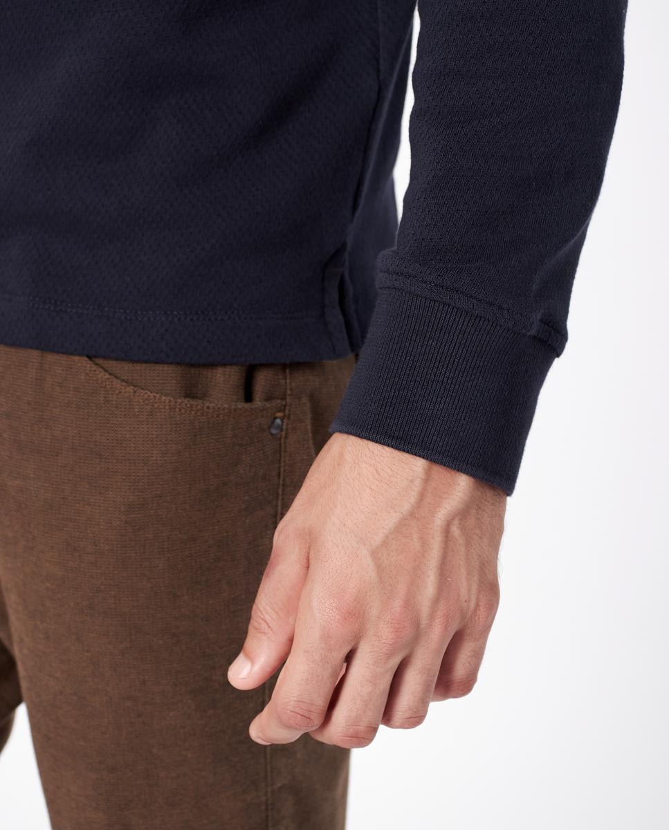 Polo de Jacquard Azul-4