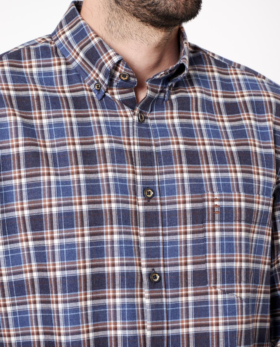 Imagen 3 de Camisa de hombre regular cuadros - Florentino - Azul Azul