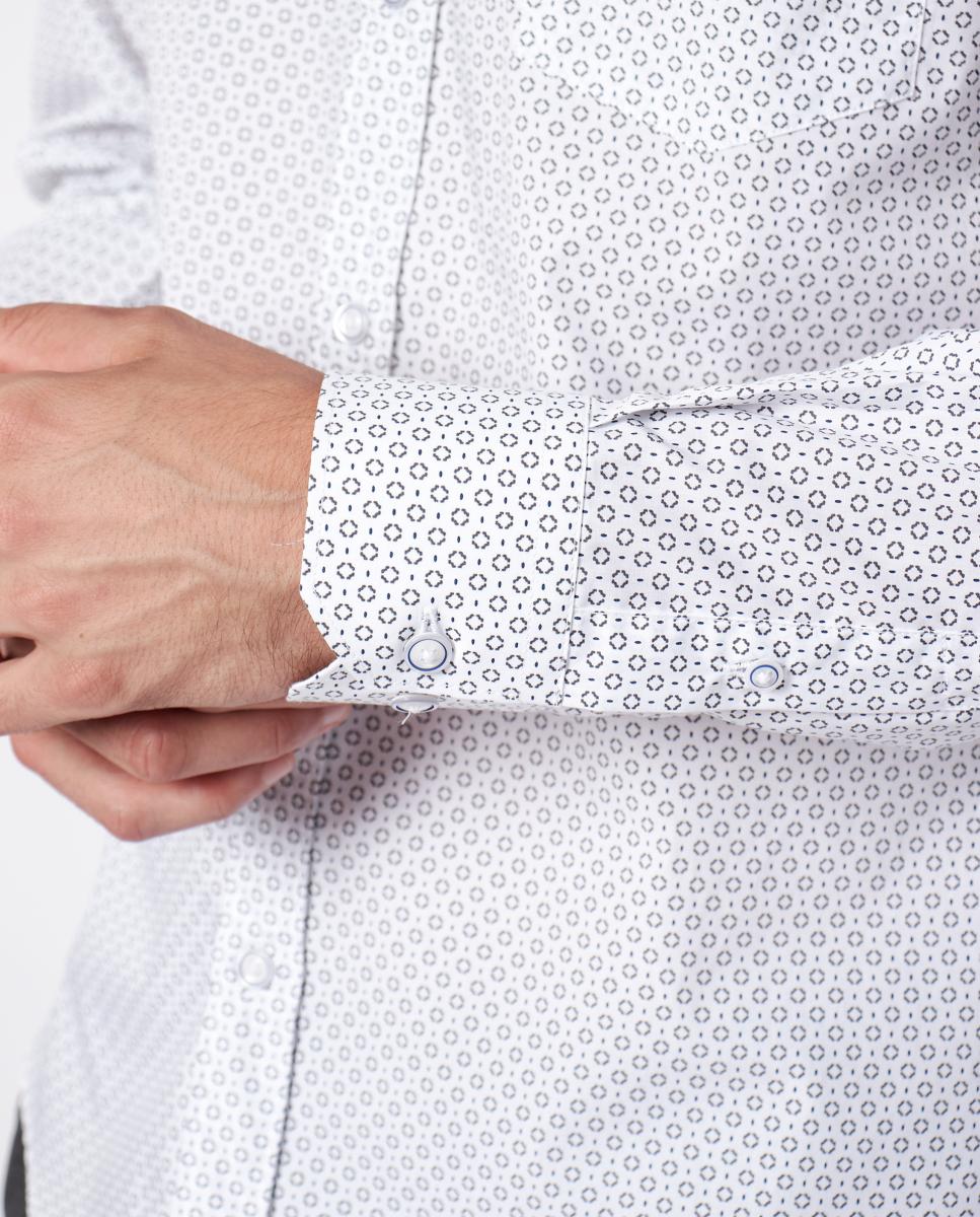 Imagen 5 de Camisa de hombre slim - Florentino - Blanco Blanco