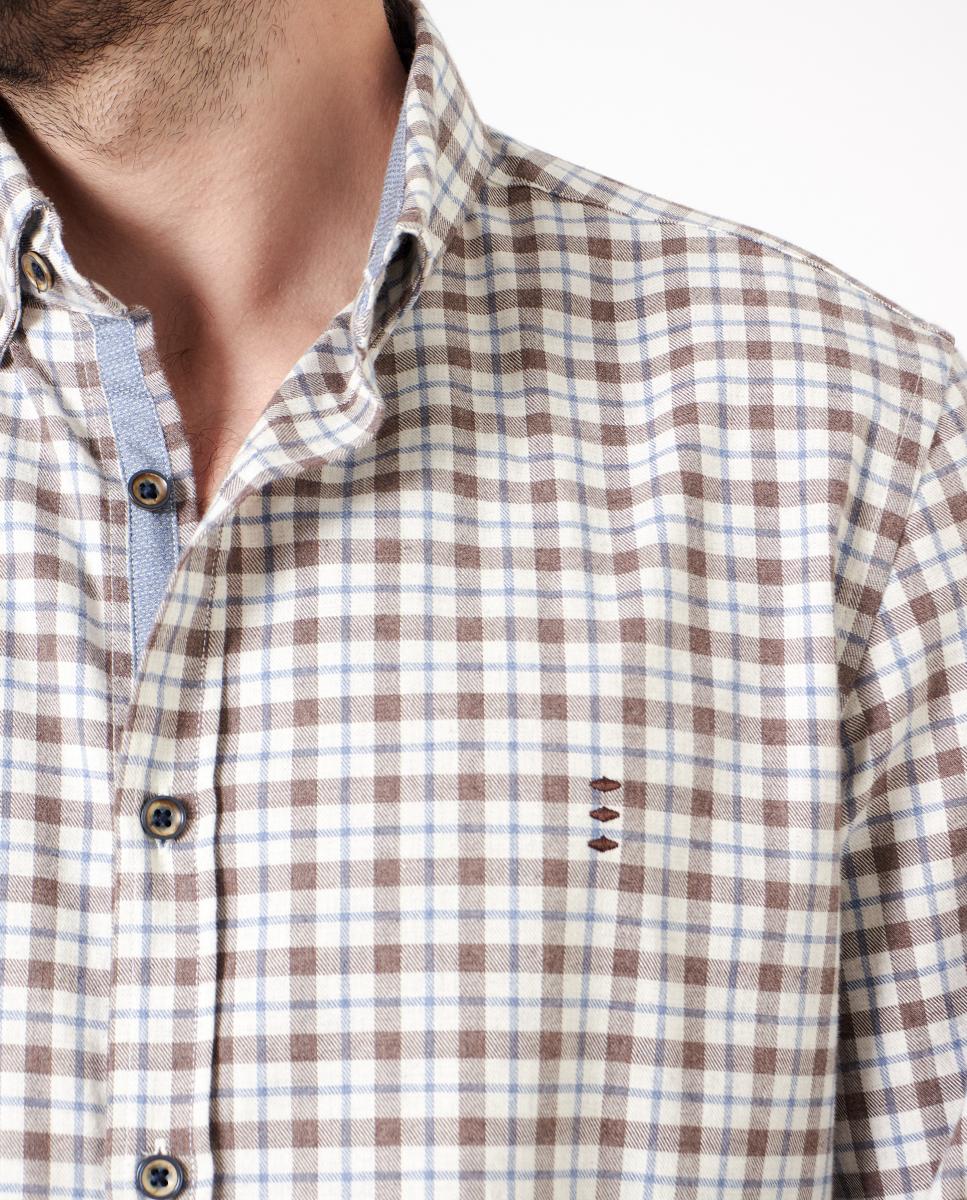 Imagen 4 de Camisa de hombre slim - Florentino - Azul Azul