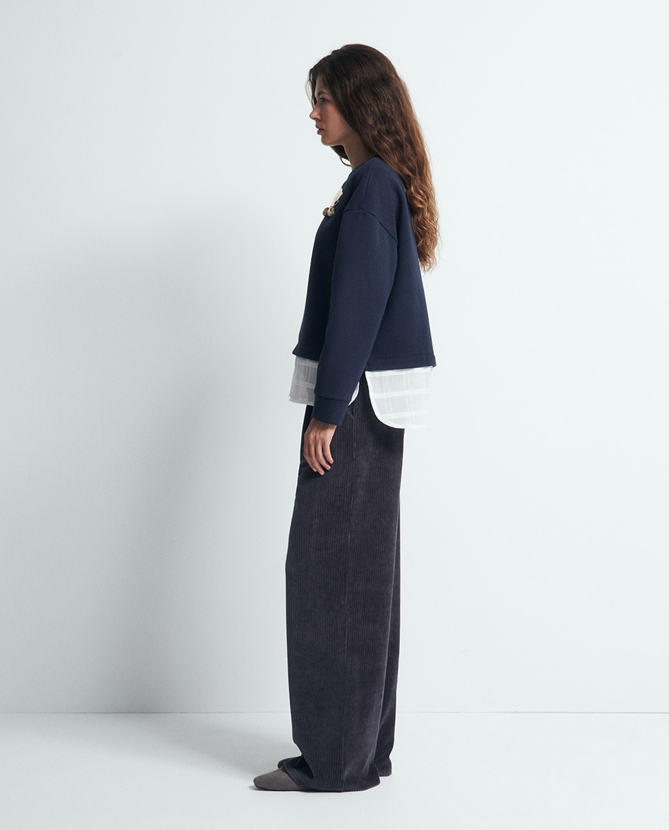 Pantalón pana - Sfera - Plomo Plomo-3