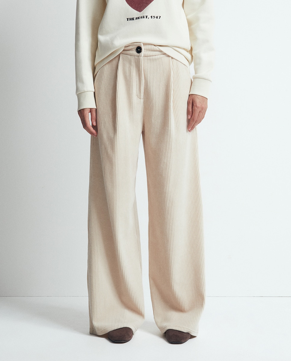 Pantalón pana - Sfera - 120 Crudo 120 Crudo-2