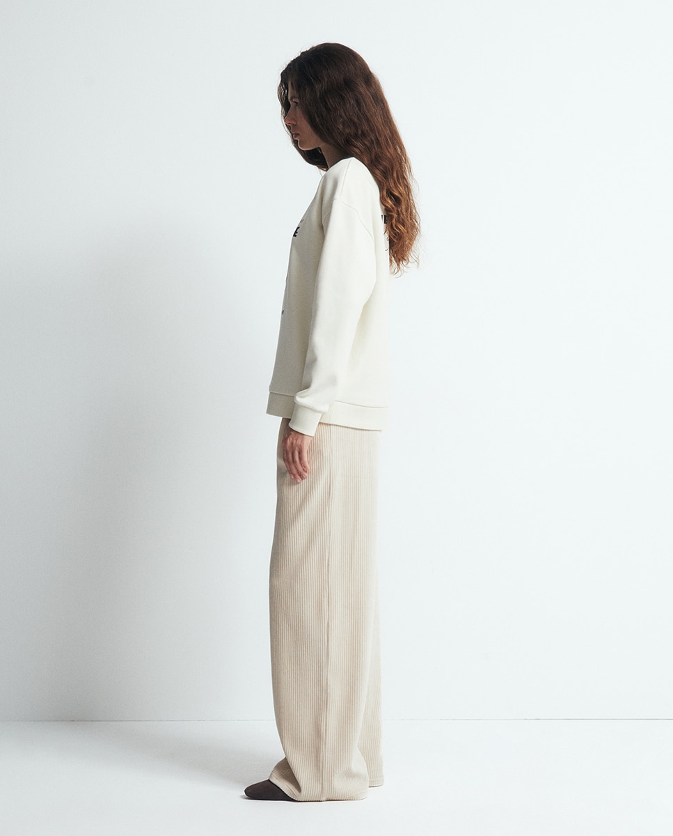 Pantalón pana - Sfera - 120 Crudo 120 Crudo-3