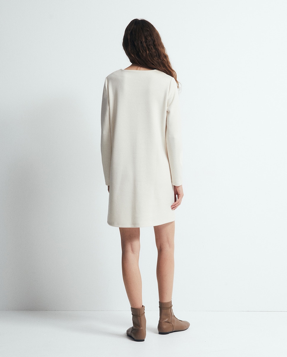 Vestido mini soft - Sfera - 120 Crudo 120 Crudo-4