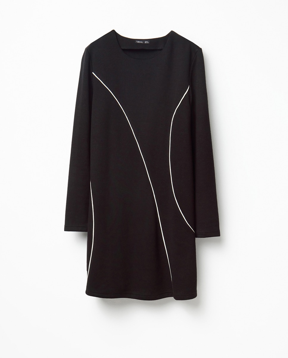 Vestido mini soft - Sfera - Negro Negro-5
