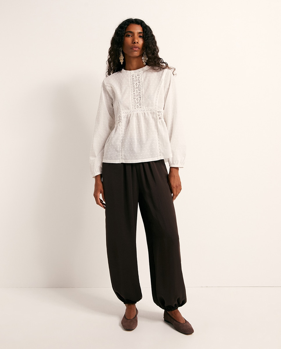 T-shirt com Plumetti Branco-2