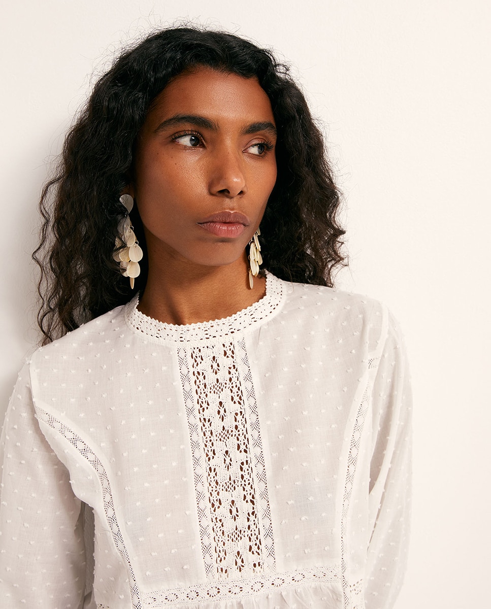 T-shirt com Plumetti Branco-3