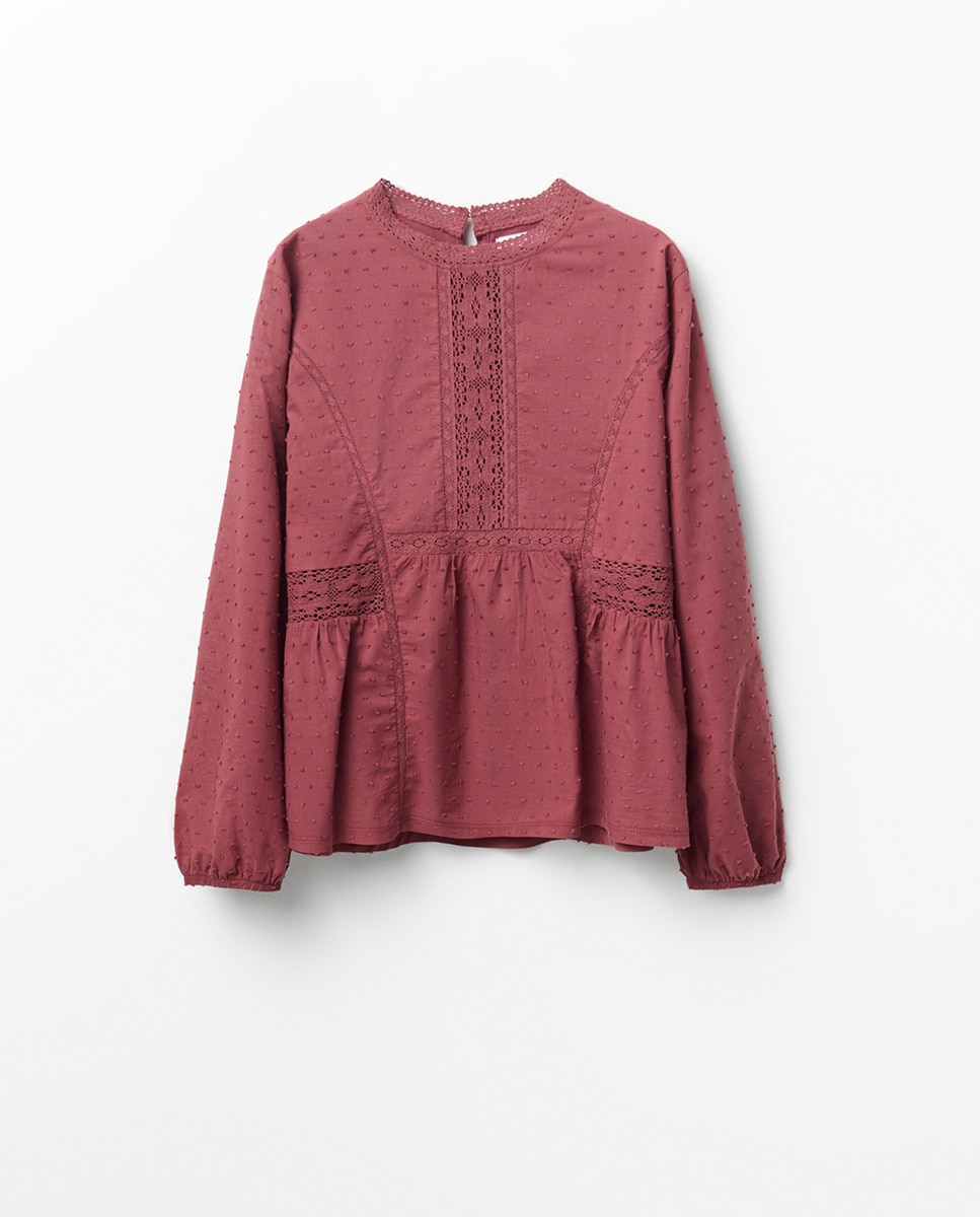 T-shirt com Plumetti 230 Rosa Escuro-6