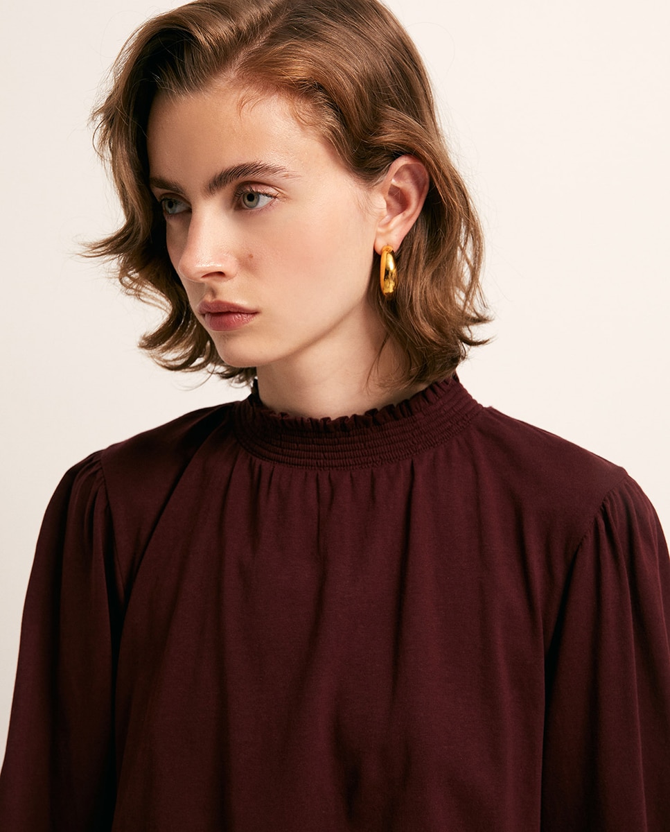 T-shirt lisa Bordeaux-3