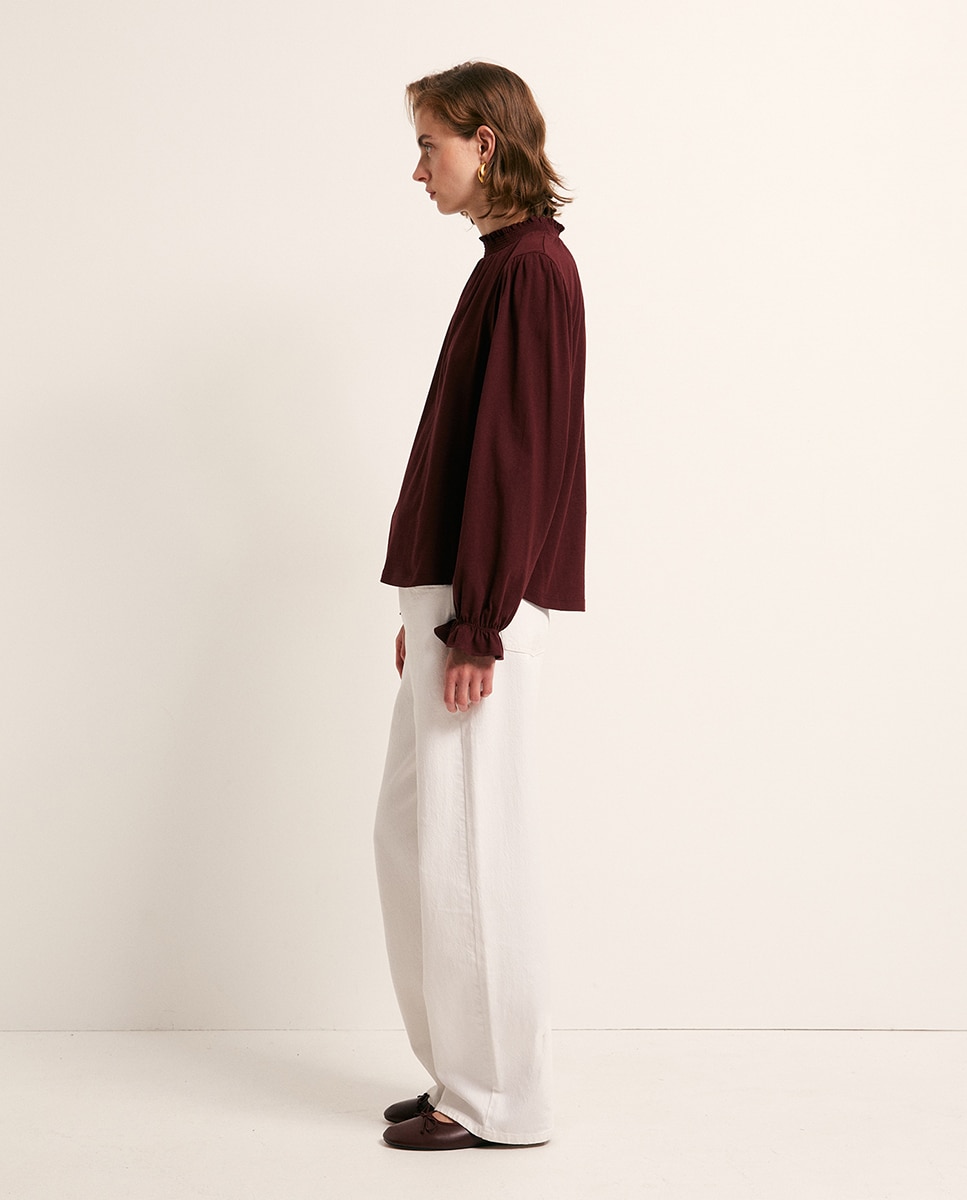 T-shirt lisa Bordeaux-4