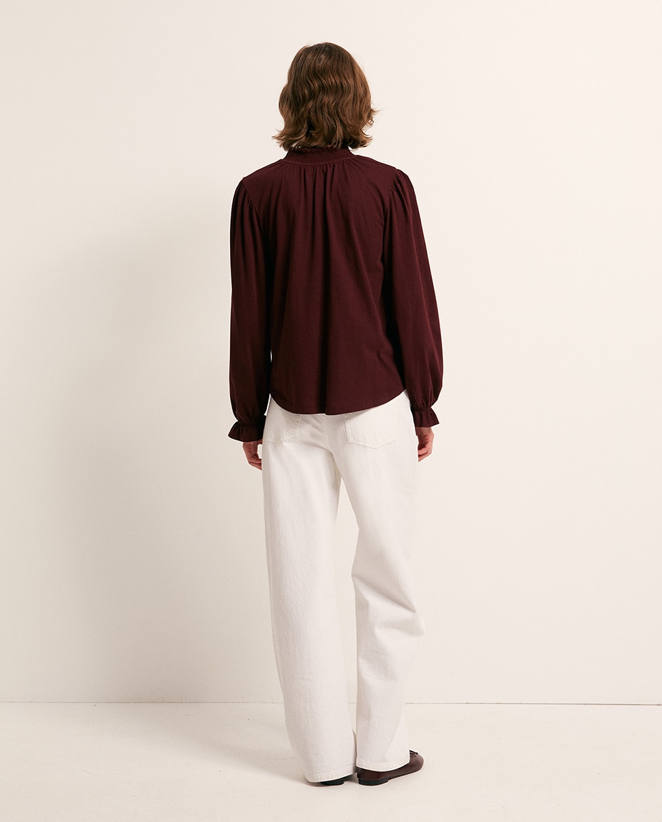 T-shirt lisa Bordeaux-5