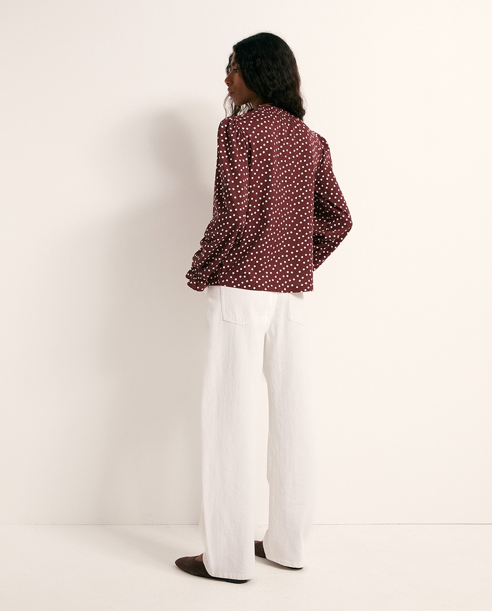T-shirt estampada Bordeaux-5