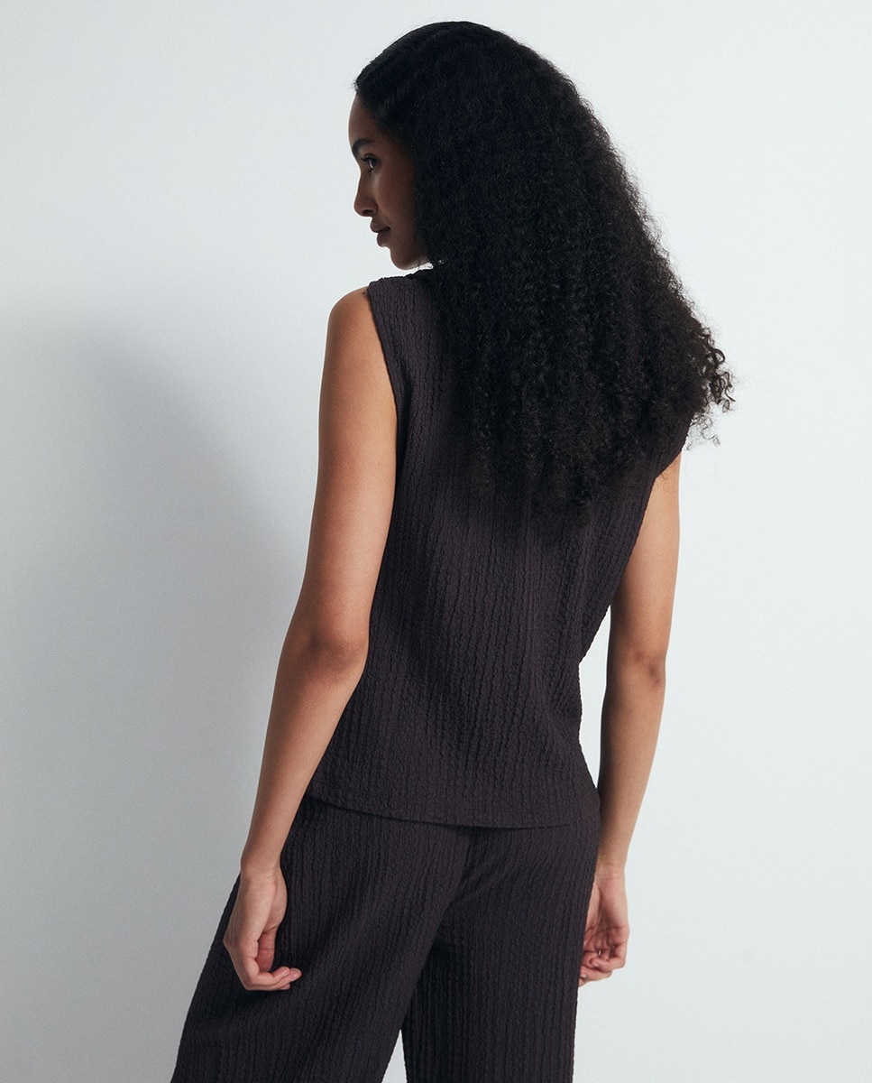 Blusa de Conjunto com Peça Chocolate-4