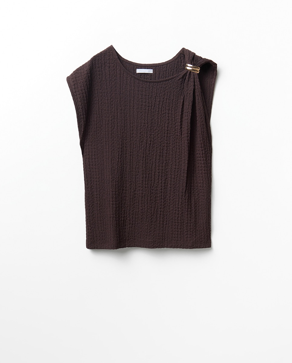 Blusa de Conjunto com Peça Chocolate-5