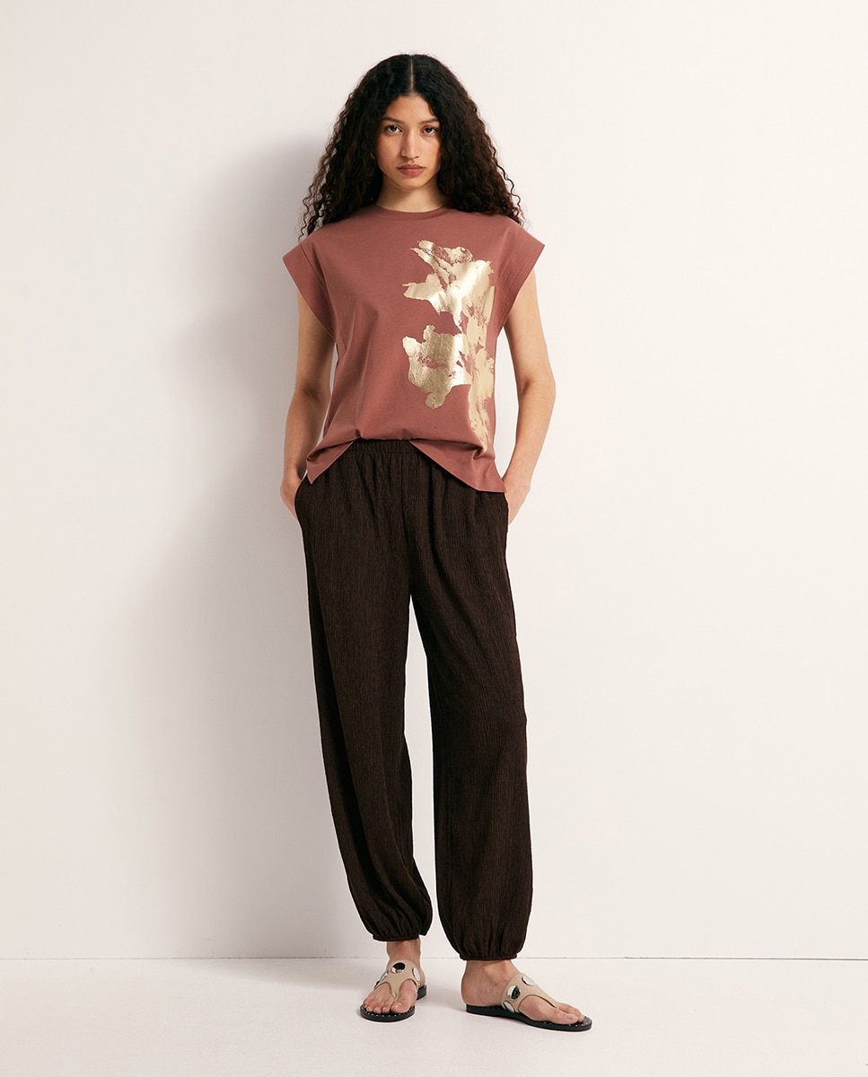 T-shirt de Foil Posicional 230 Rosa Escuro-2