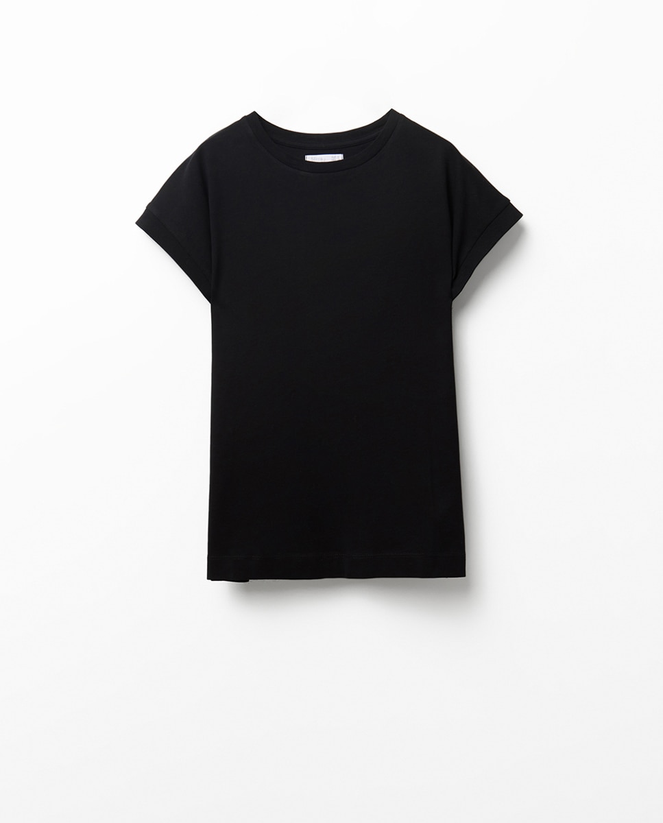 Camiseta básica lisa - Sfera - Negro Negro-4