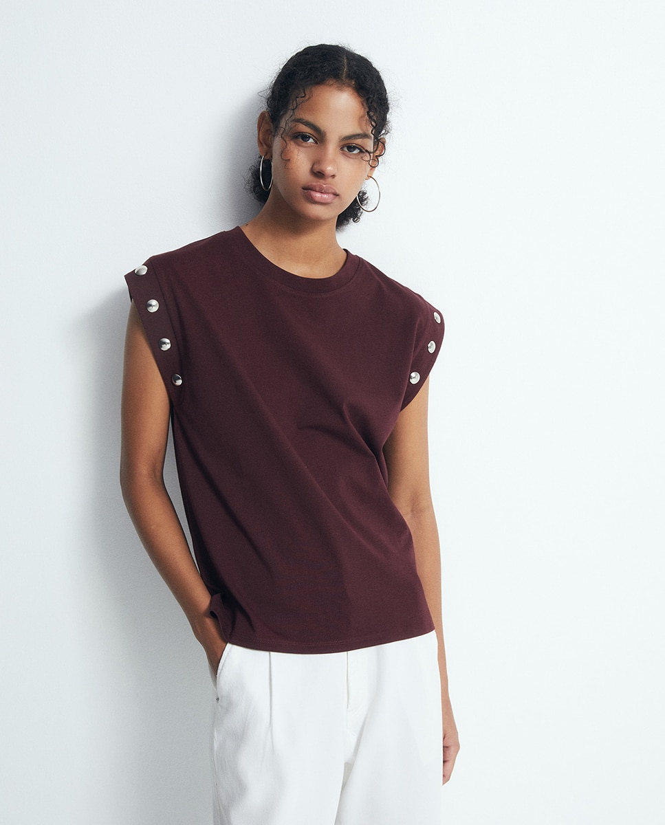 Imagem 0 de T-shirt Heavy Cotton com Tachas