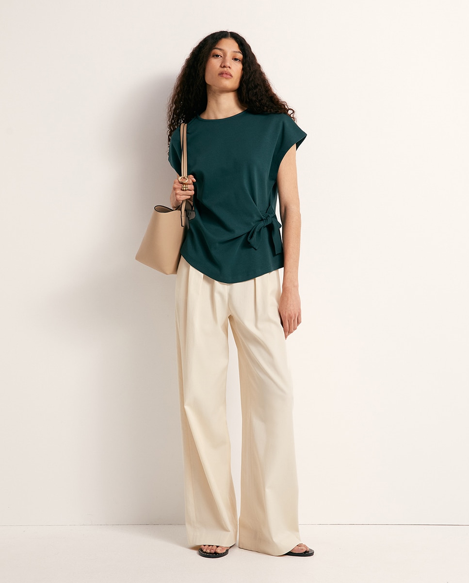 Camiseta nudo heavy cotton - Sfera - 530 Verde oscuro 530 Verde oscuro-1