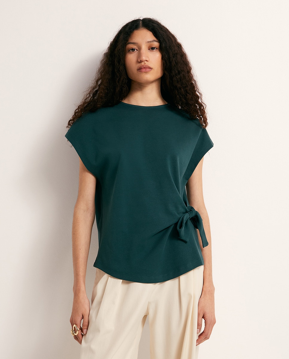 Camiseta nudo heavy cotton - Sfera - 530 Verde oscuro 530 Verde oscuro-2