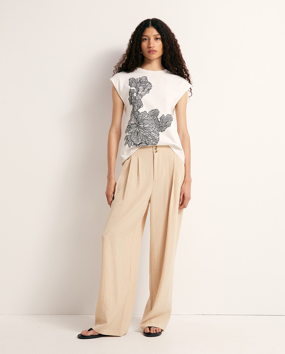 Camiseta print - Sfera - Blanco Blanco-2