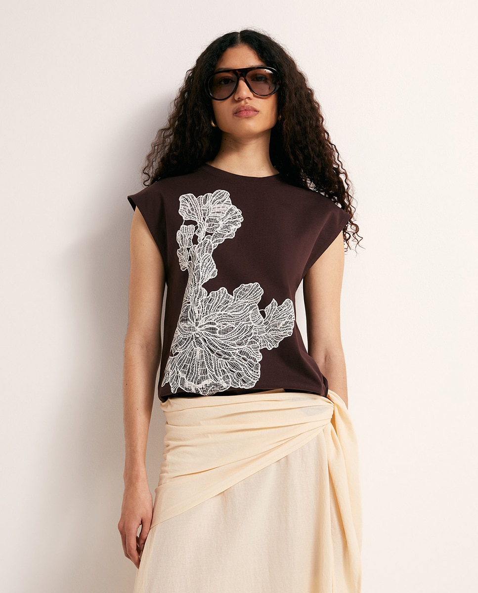 Imagem 0 de T-shirt com Estampado