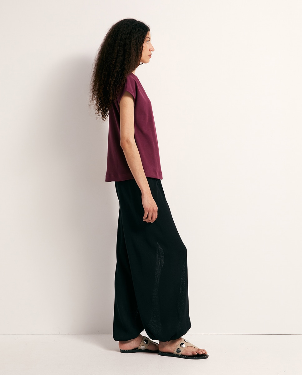 T-shirt Cruzada Heavy Cotton Bordeaux-3