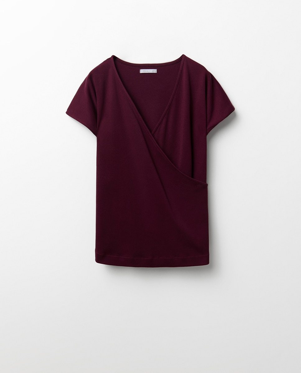 T-shirt Cruzada Heavy Cotton Bordeaux-4