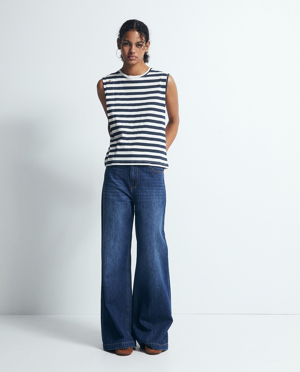 T-shirt estampada Azul-marinho-2
