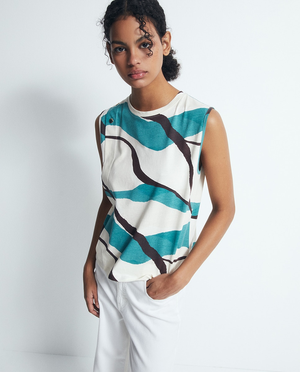 Imagem 0 de T-shirt estampada