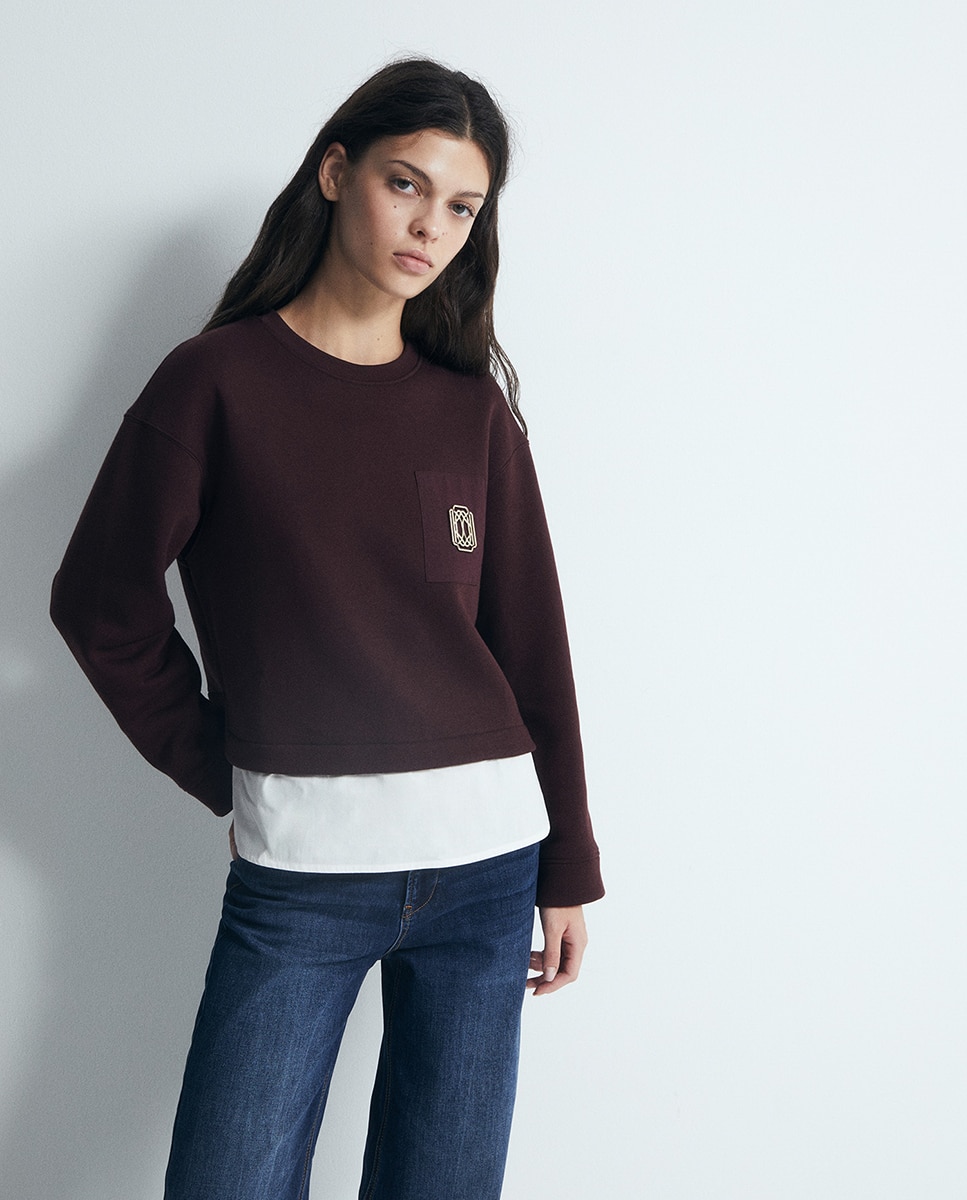 Imagem 0 de Sweatshirt com Peça Metálica
