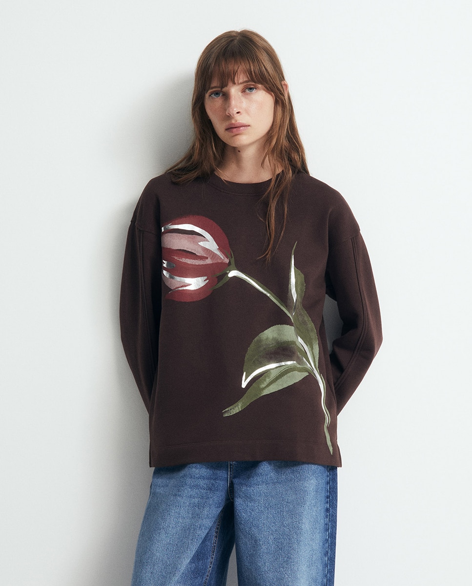 Imagen 0 de Sudadera rib básica