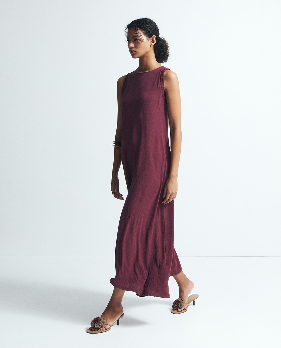 Vestido fluido Bordeaux-2