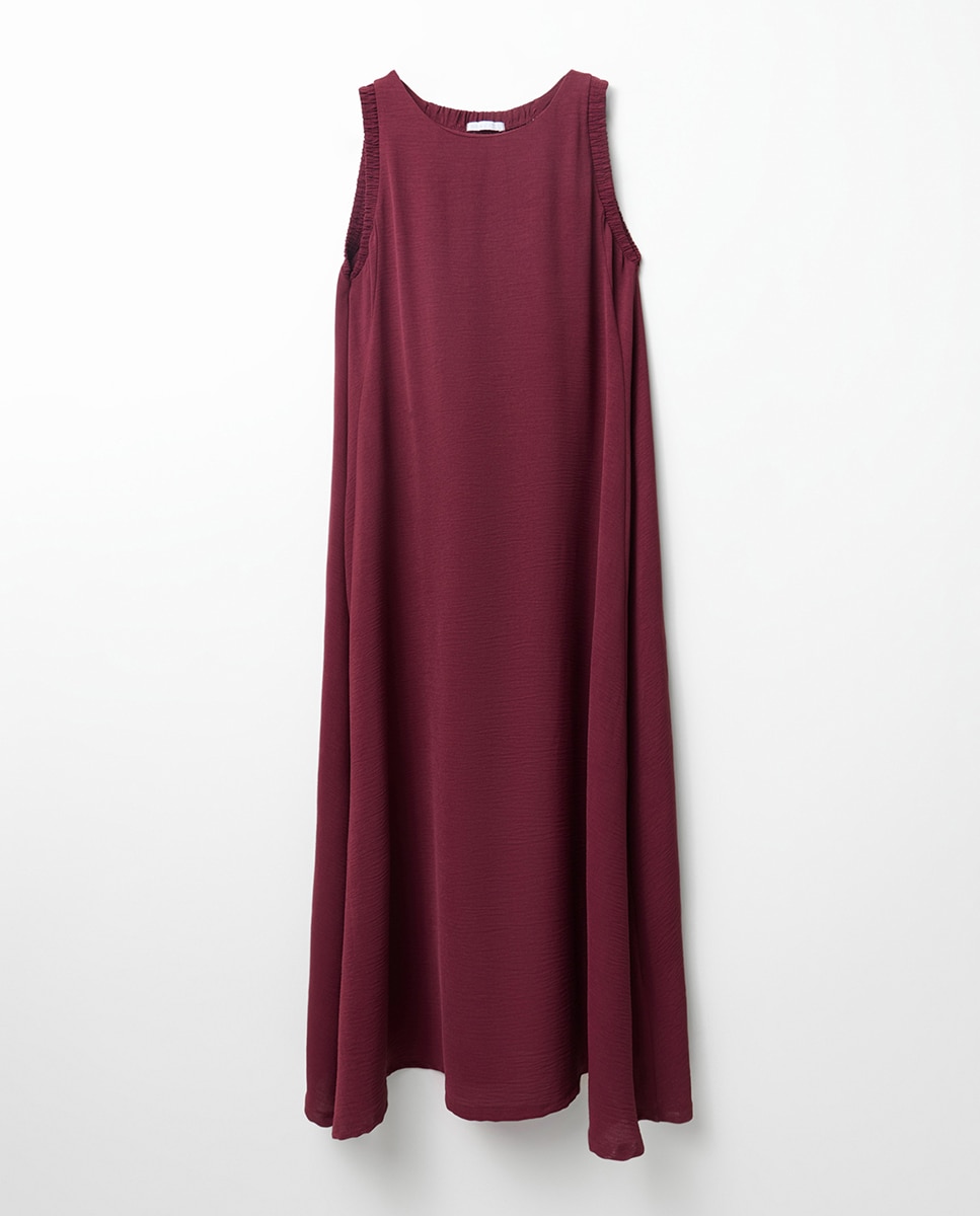 Vestido fluido Bordeaux-5