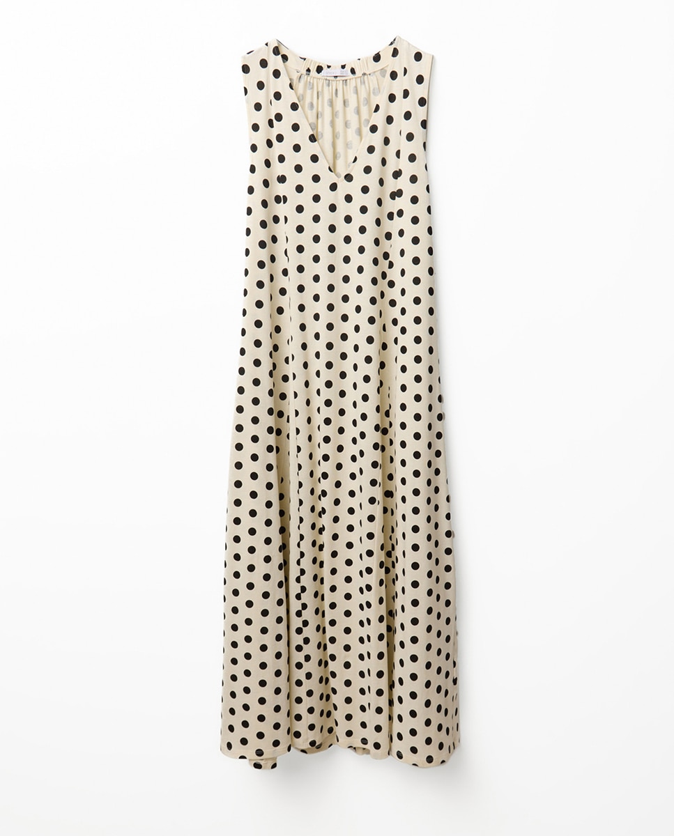 Vestido Estampado de Algodão 120 Cru-5