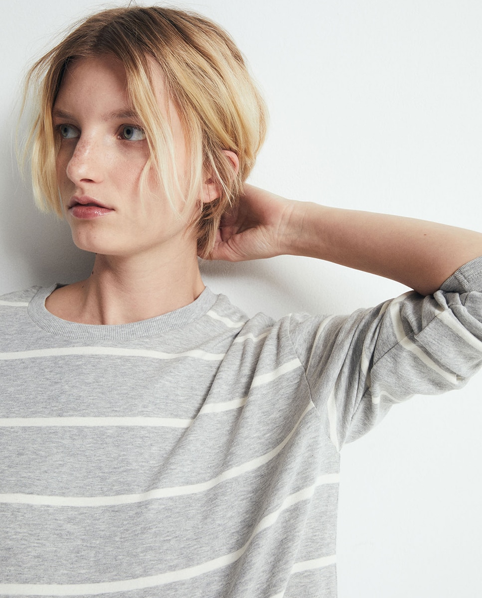 T-shirt Soft Cinzento-claro-3