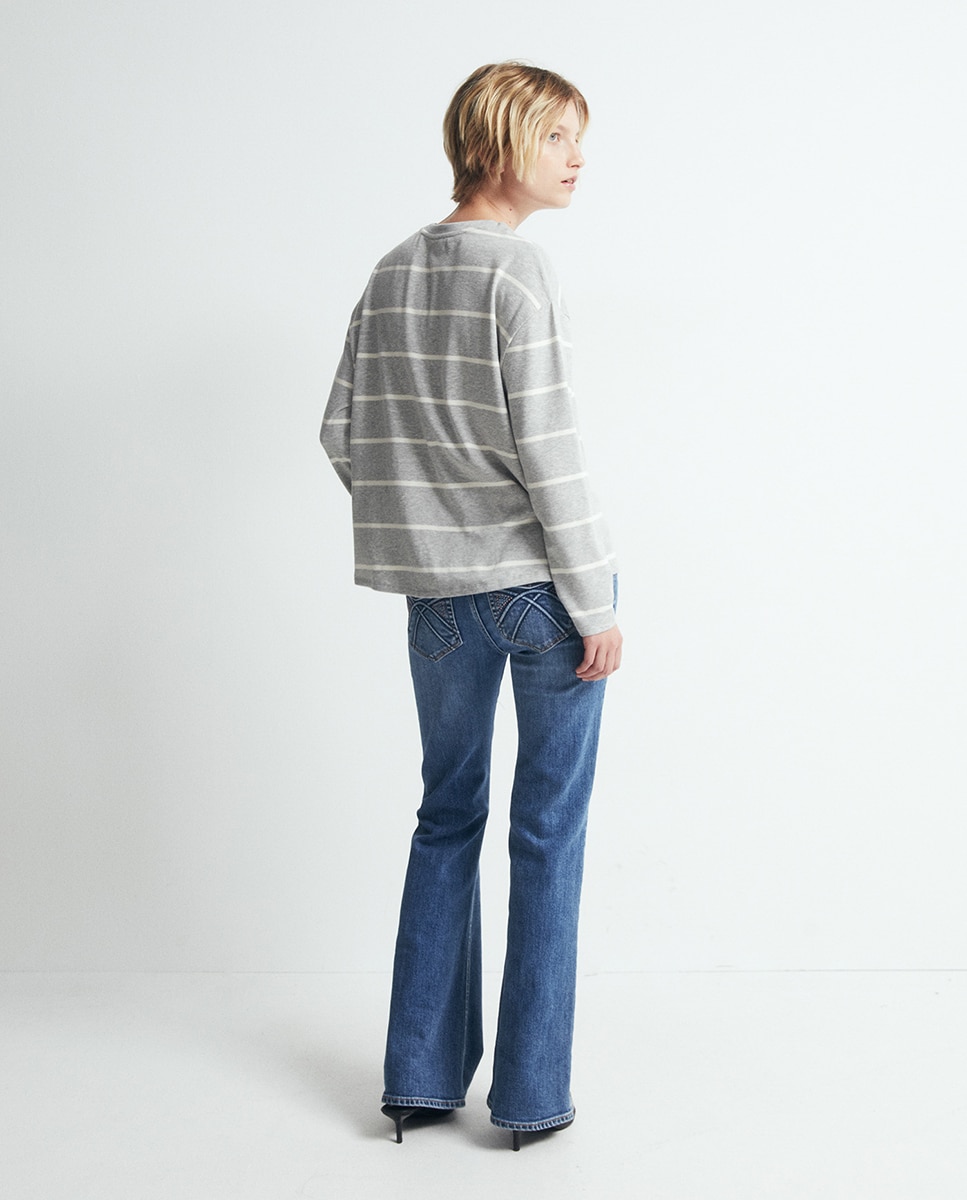T-shirt Soft Cinzento-claro-4
