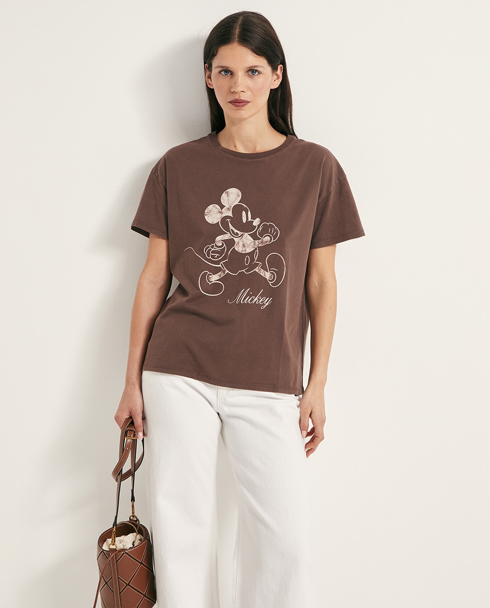 Camiseta mickey - Sfera - Marrón Marrón-1