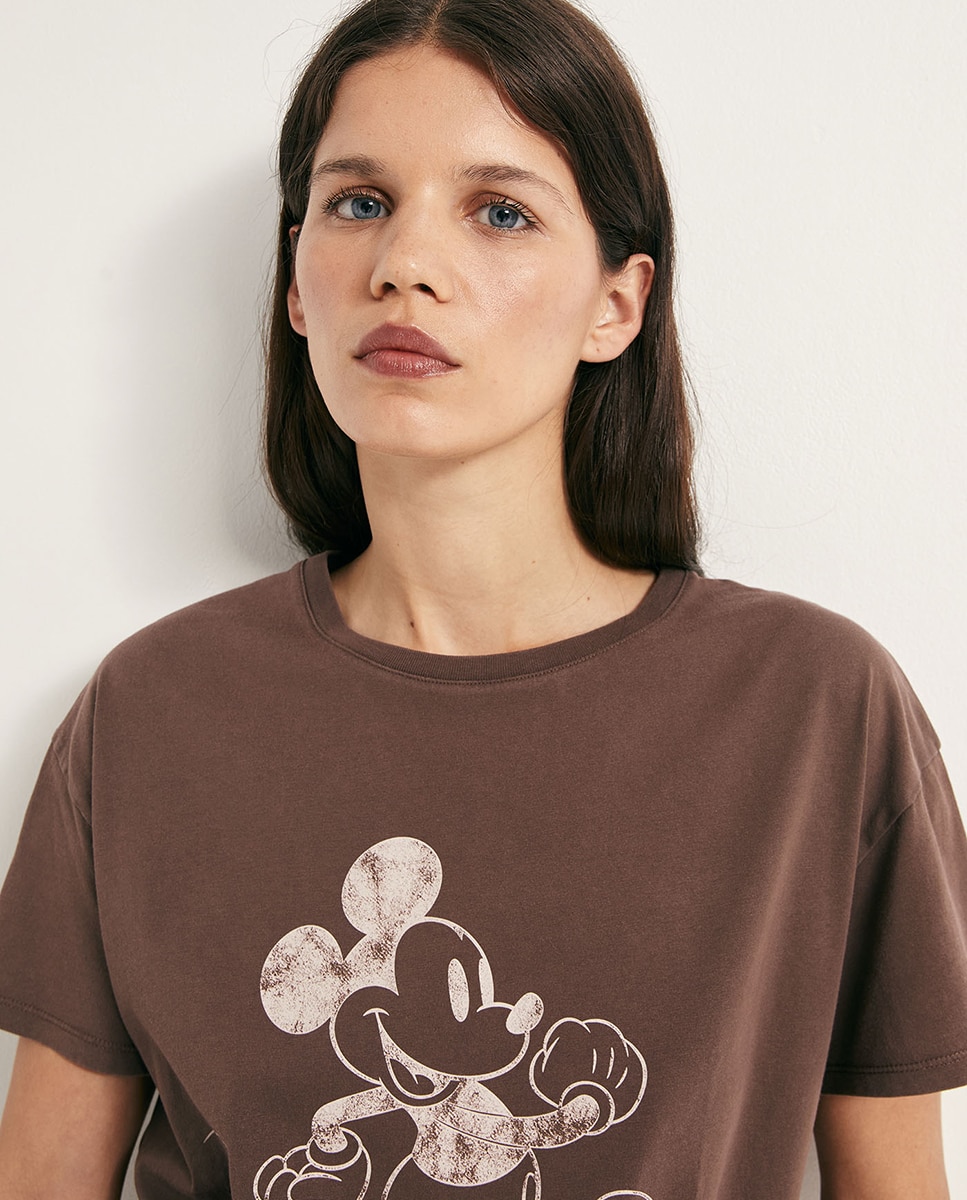 Camiseta mickey - Sfera - Marrón Marrón-3