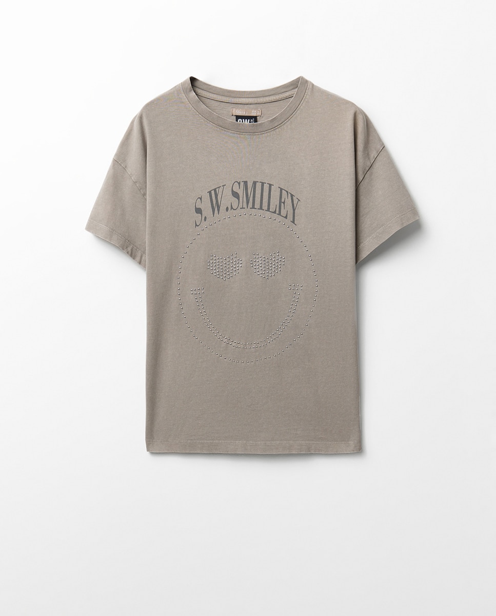 Camiseta iley studs - Sfera - Gris claro Gris claro-5