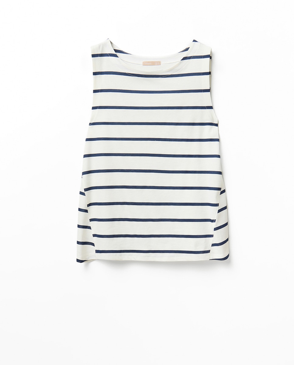 T-shirt básica estampada Azul-marinho-5