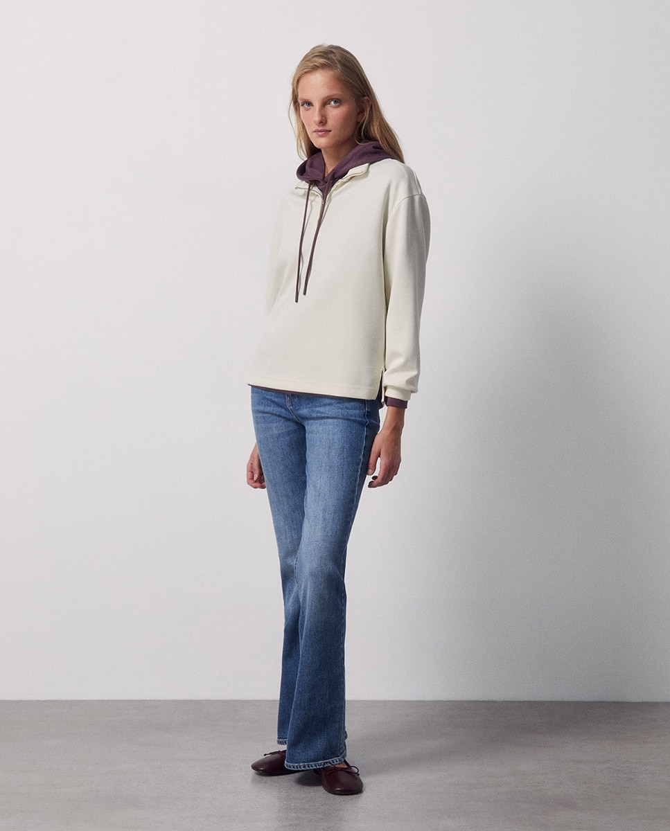 Sweatshirt Básica Soft Touch 120 Cru-2