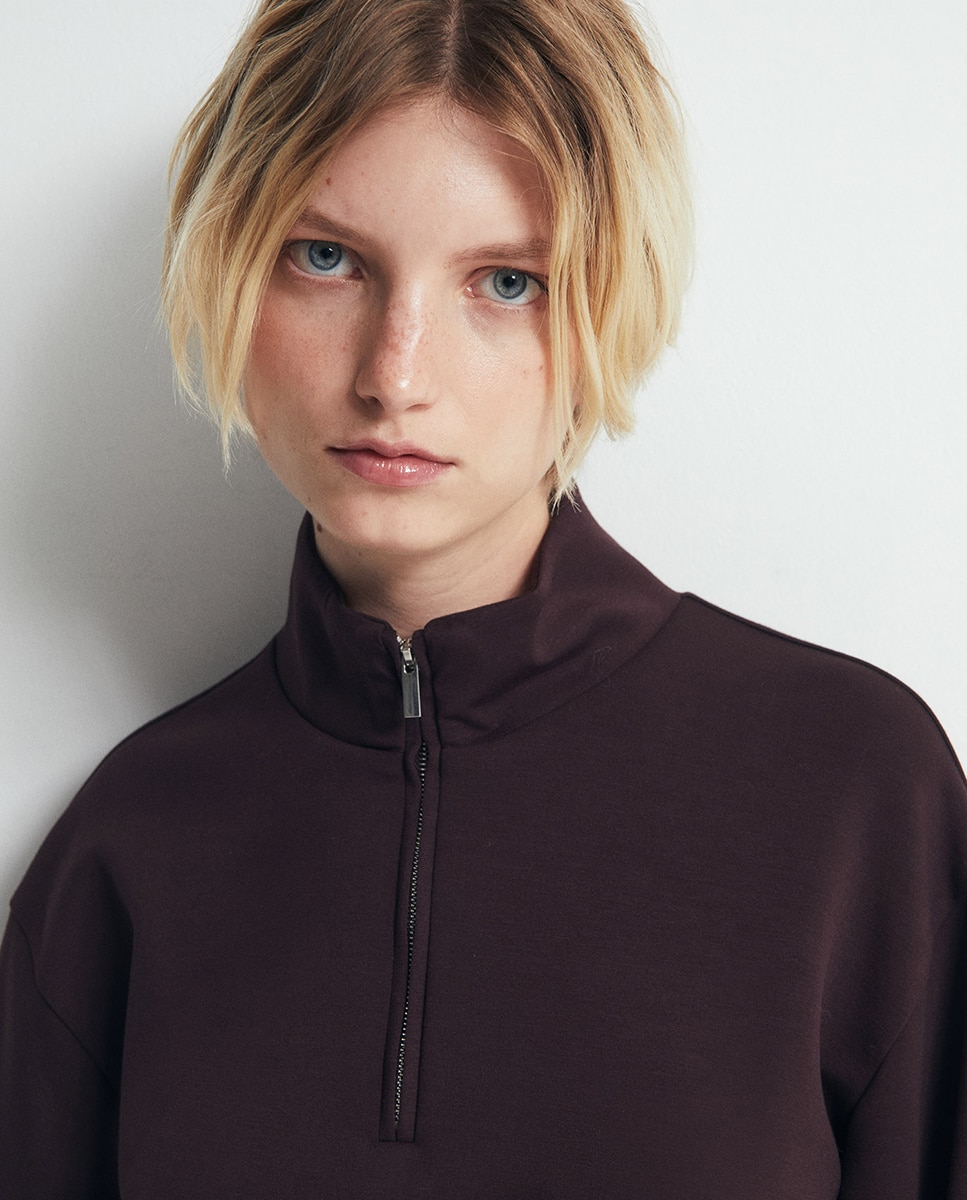 Sweatshirt Básica Soft Touch 291 Beringela-3