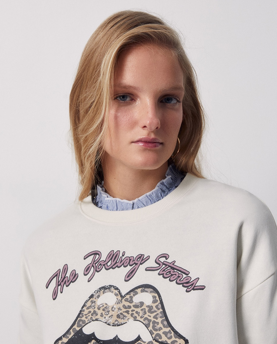 Sweatshirt Rolling Stones 120 Cru-3