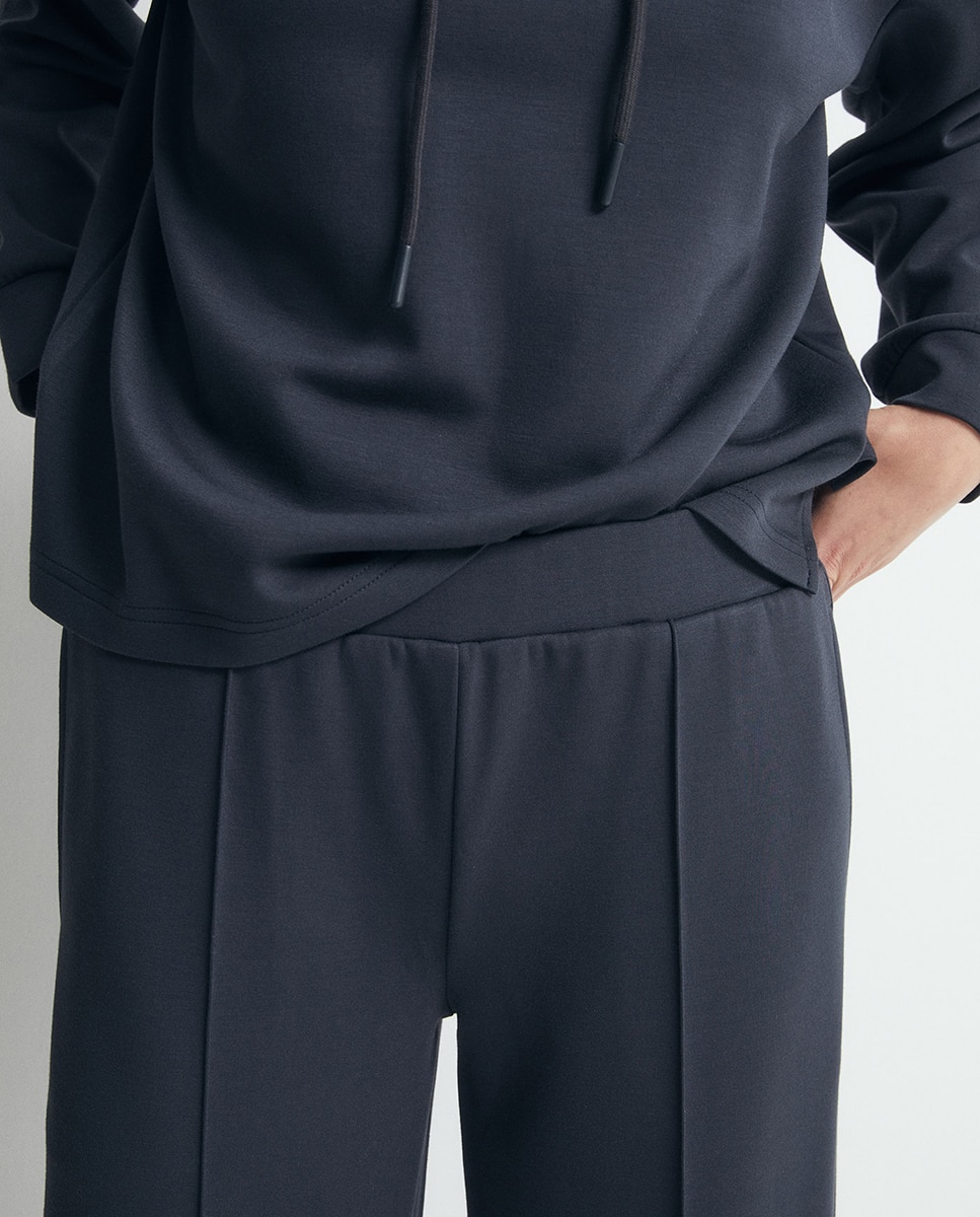 Calças Soft Touch Chumbo-3