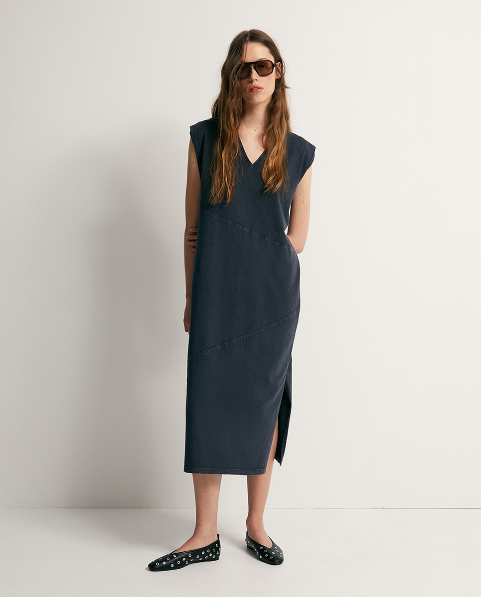 Imagem 0 de Vestido Básico com Lavagem