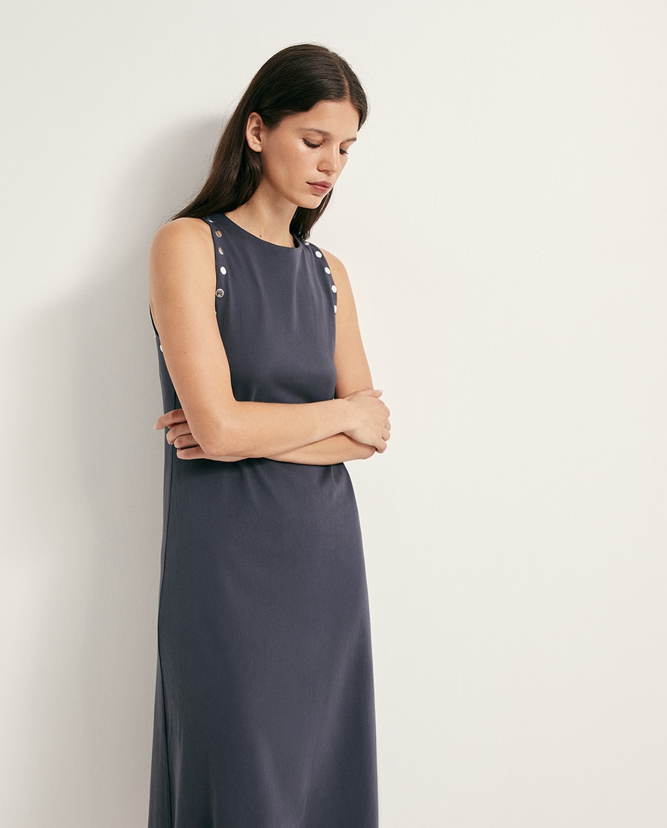 Vestido com Tachas Chumbo-2
