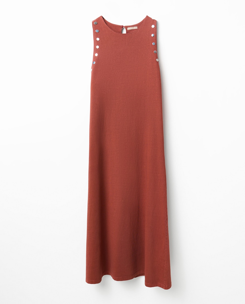 Vestido com Tachas 770 Terracota-5