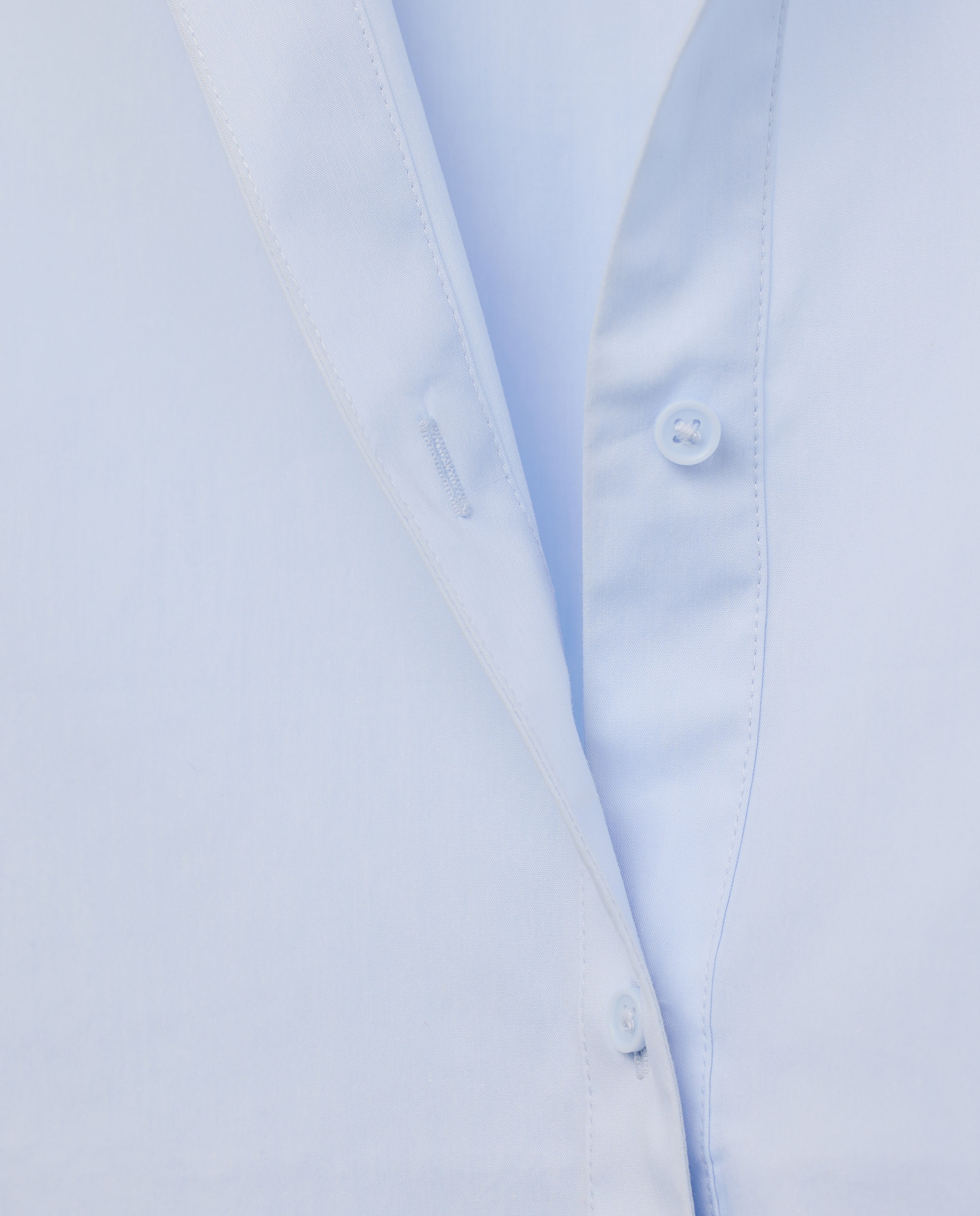 Blusa com Manga Comprida e em Popelina Azul-claro-5